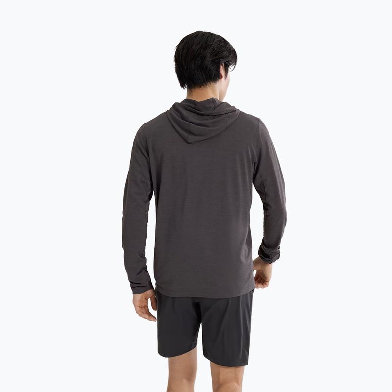 Maglia a maniche lunghe da uomo Arc'teryx Cormac Hoody black heather 2