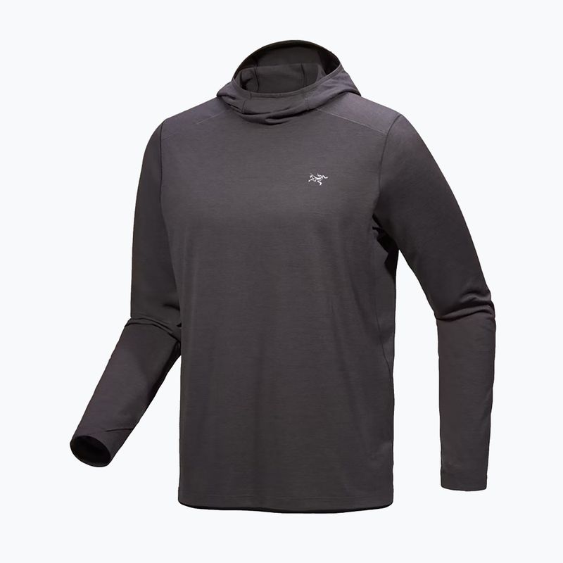 Maglia a maniche lunghe da uomo Arc'teryx Cormac Hoody black heather 5