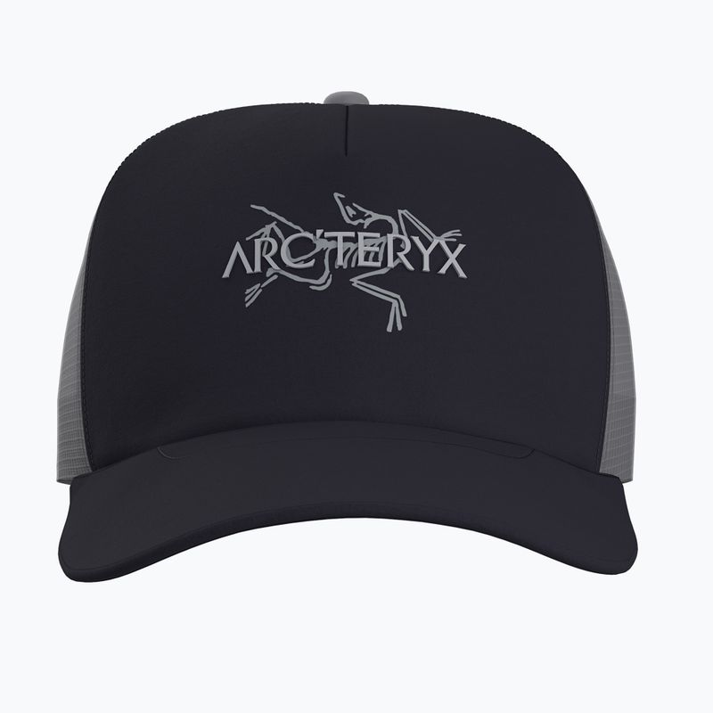Cappello da baseball Arc'teryx Bird Word Trucker nero /cloud 2