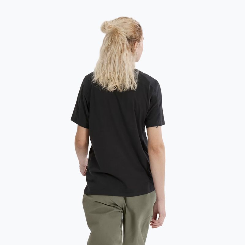 Maglietta Kragg Sl Cotton Emblem Crew Arcteryx donna, nero 2
