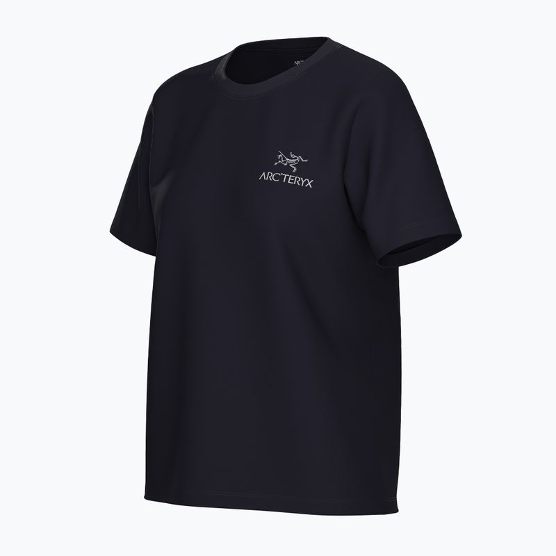 Maglietta Kragg Sl Cotton Emblem Crew Arc'teryx donna, nero 3