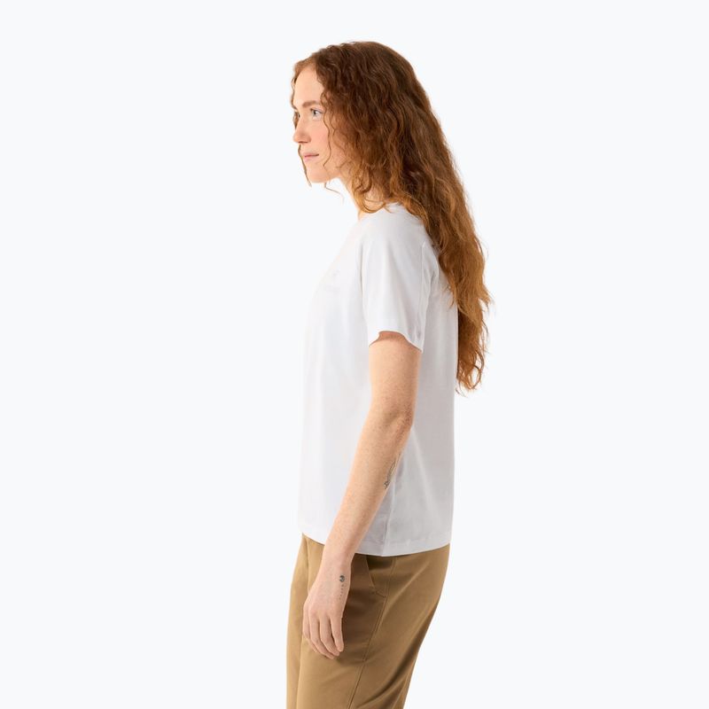 Maglietta da donna Arcteryx Kragg Sl Cotton Emblem Crew white light 5