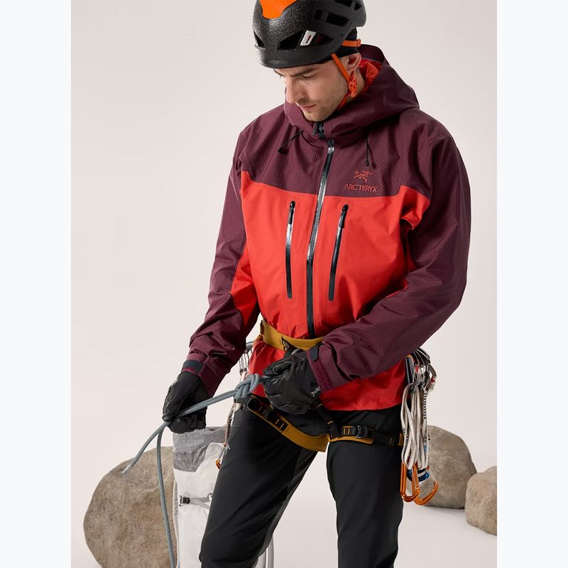 Giacca antipioggia da uomo Arcteryx Alpha mars/dynasty 8