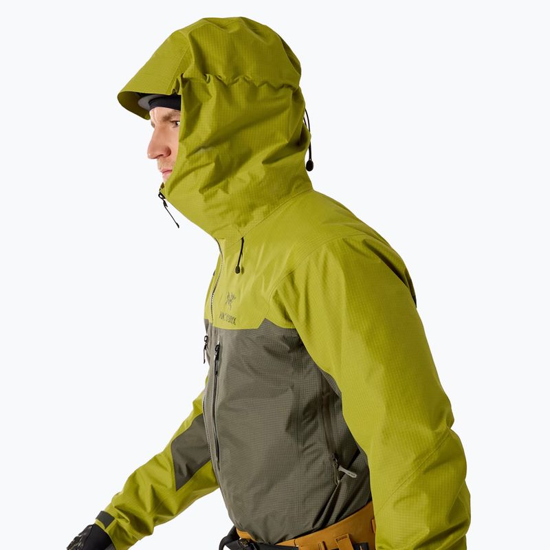 Giacca antipioggia da uomo Arcteryx Alpha olive moss/tatsu 5