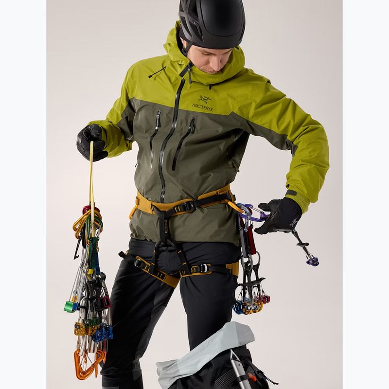 Giacca antipioggia da uomo Arcteryx Alpha olive moss/tatsu 10