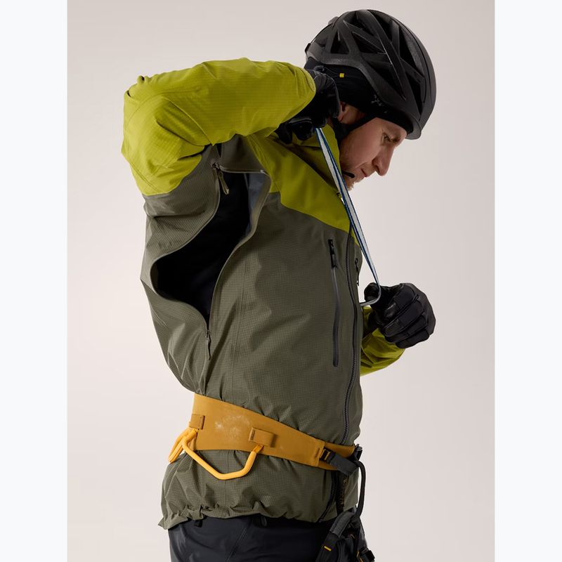 Giacca antipioggia da uomo Arcteryx Alpha olive moss/tatsu 11