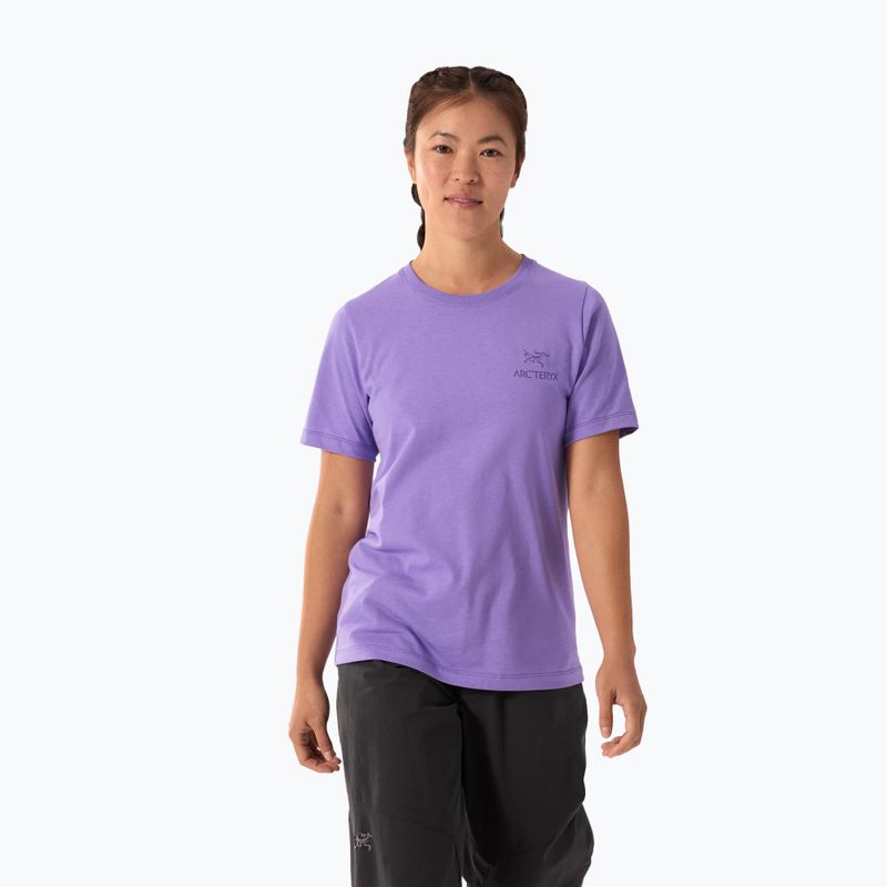 Maglietta da donna Arc'teryx Kragg Sl Cotton Emblem Crew aster