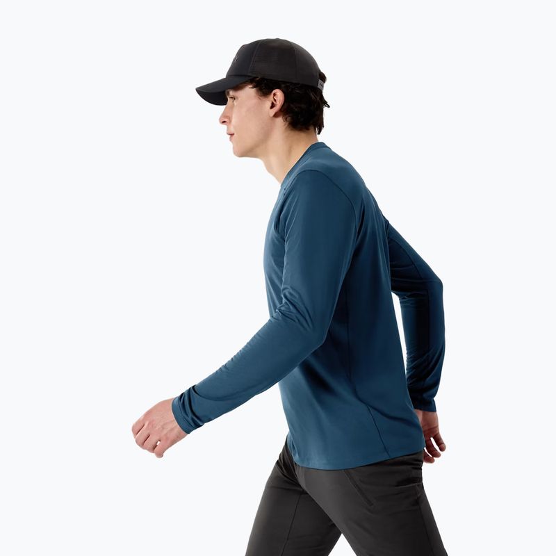 Maglia a maniche lunghe da trekking uomo Arc'teryx Cormac Crew nightscape heather 3