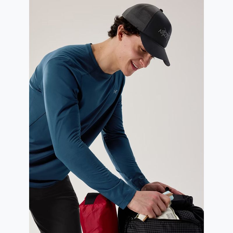 Maglia a maniche lunghe da trekking uomo Arc'teryx Cormac Crew nightscape heather 4
