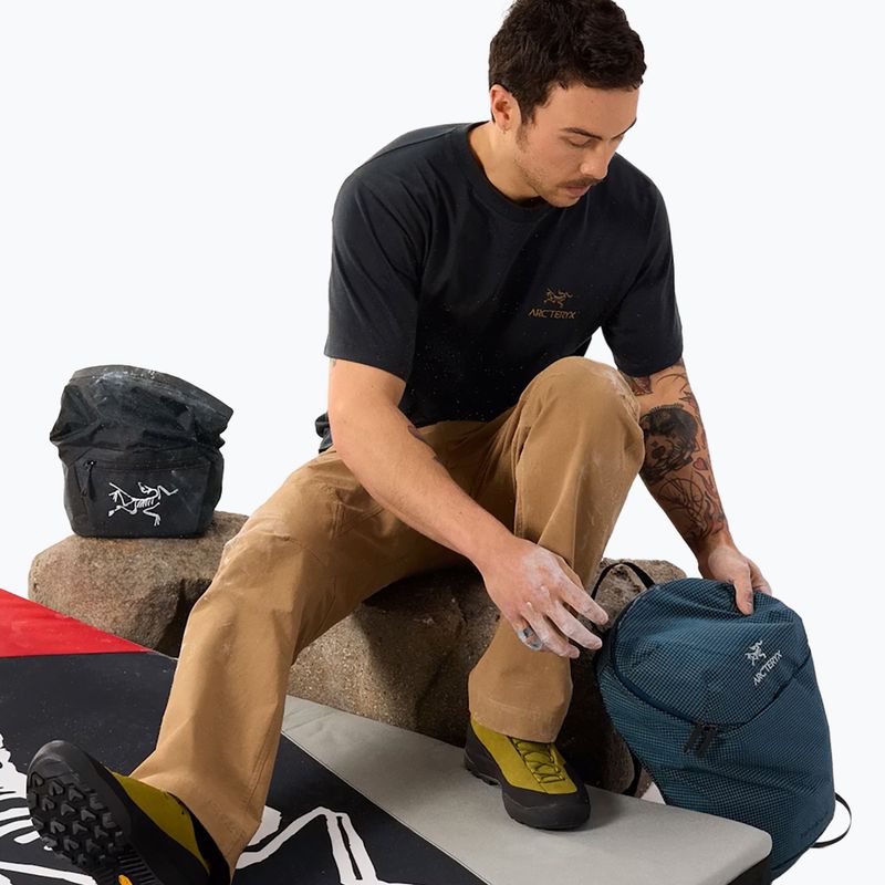 Maglietta da uomo Arcteryx Kragg Sl Cotton Bird Word 24k black 6