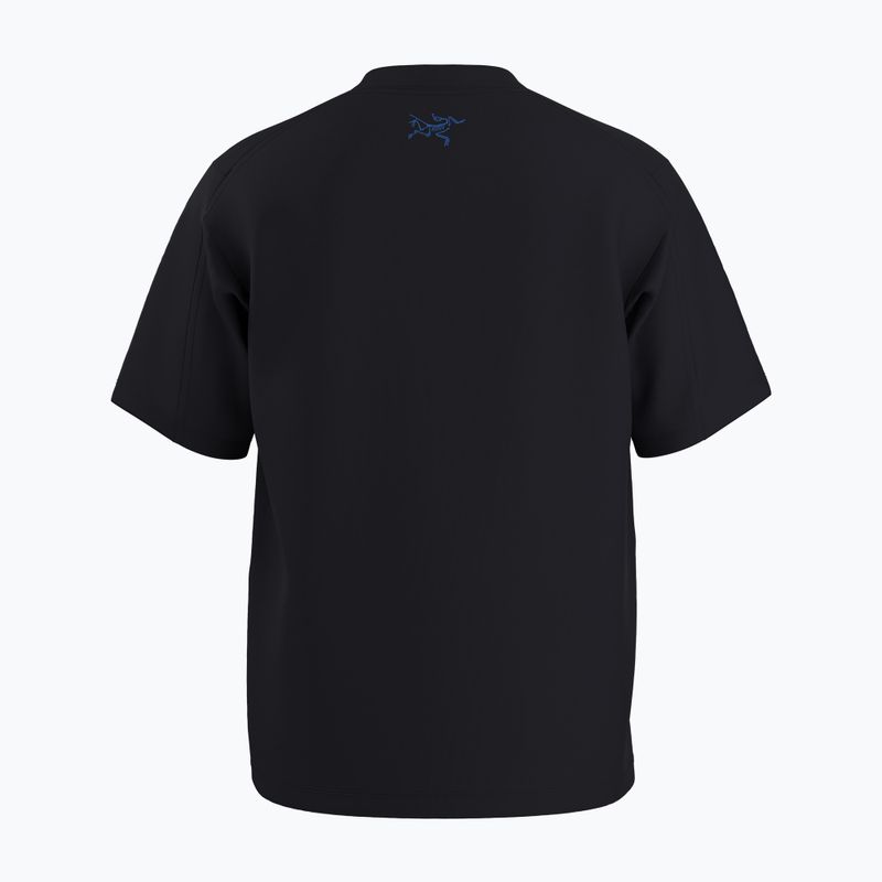 Maglietta da uomo Arcteryx Kragg Cotton Lithographica nera 2