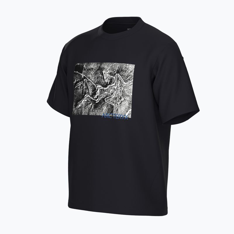 Maglietta da uomo Arcteryx Kragg Cotton Lithographica nera 3