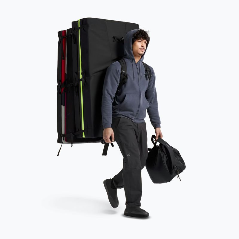 Felpa in pile da trekking da uomo Arcteryx Emblem Fleece Full-Zip Hoody dark stratus 2