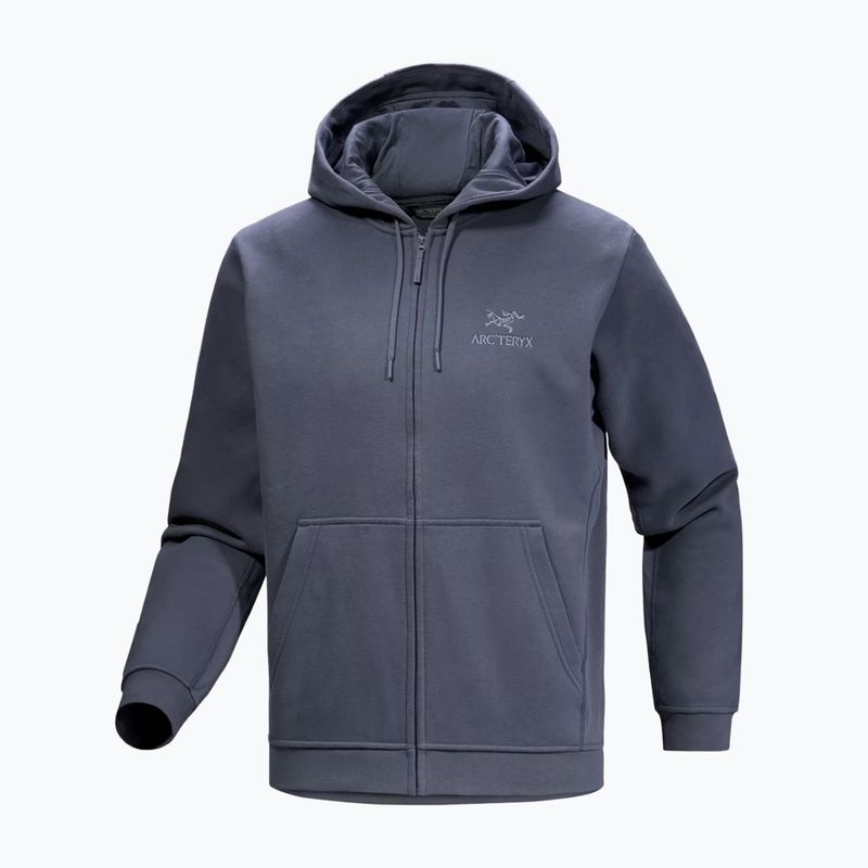 Felpa in pile da trekking da uomo Arcteryx Emblem Fleece Full-Zip Hoody dark stratus 6