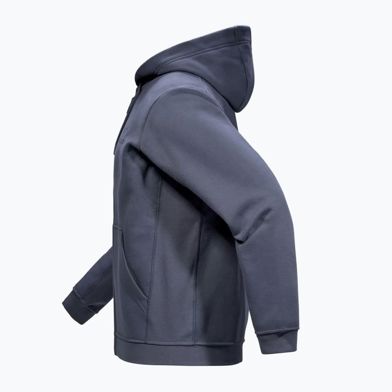 Felpa in pile da trekking da uomo Arc'teryx Emblem Fleece Full-Zip Hoody dark stratus 7