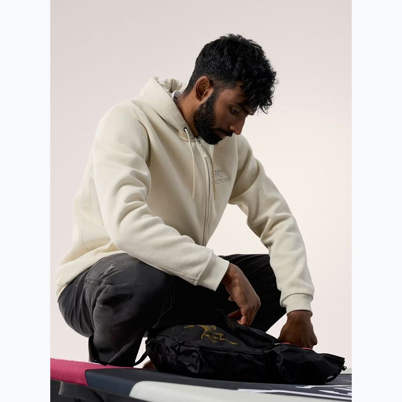Felpa in pile da trekking da uomo Arcteryx Emblem Fleece Full-Zip Hoody sea salt 6