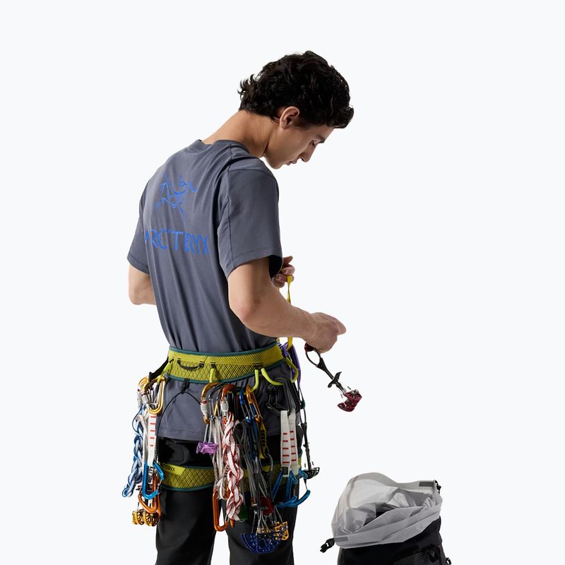 Maglietta da uomo Arcteryx Kragg Sl Cotton Bird Word dk stratus/fluidity 5