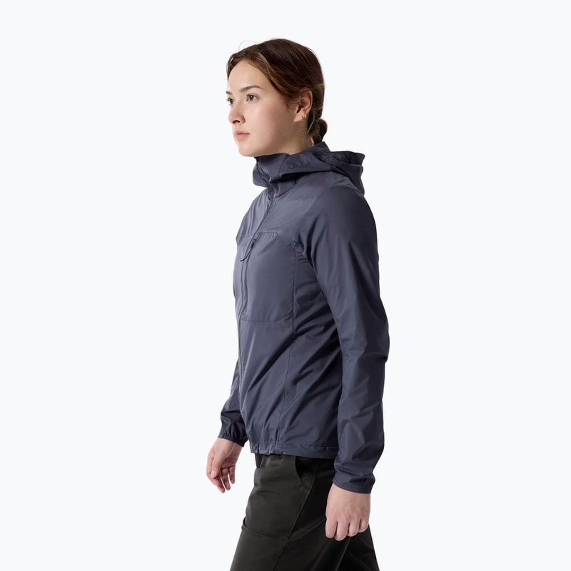 Giacca antivento da donna Arcteryx Squamish Hoody dark stratus 3
