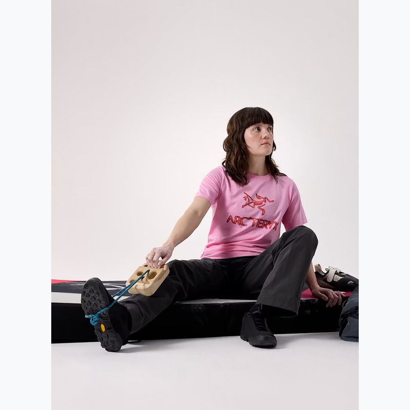 Maglietta da donna Arcteryx Kragg SL Cotton Heatmap Crew pineberry 6