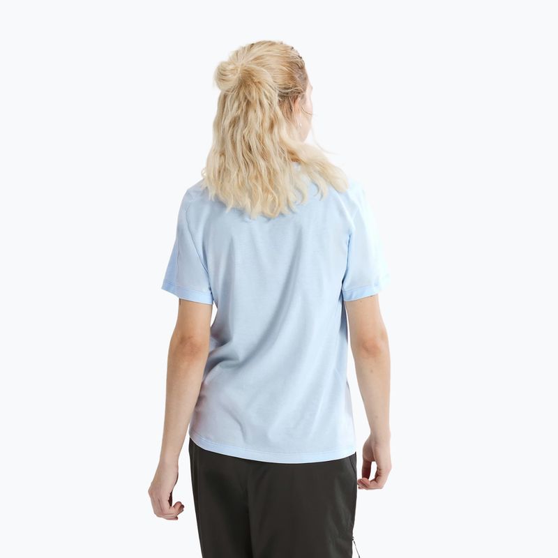 Maglietta da donna Arc'teryx Kragg Sl Cotton Emblem Crew mallow alpine blue 3