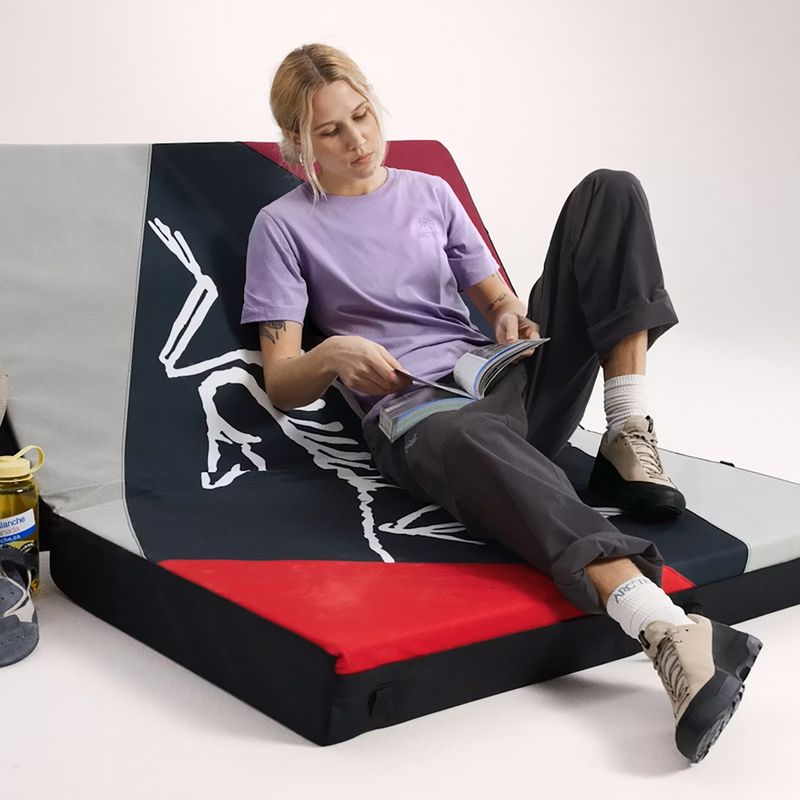 Maglietta da donna Arcteryx Kragg Sl Cotton Emblem Crew mallow 6