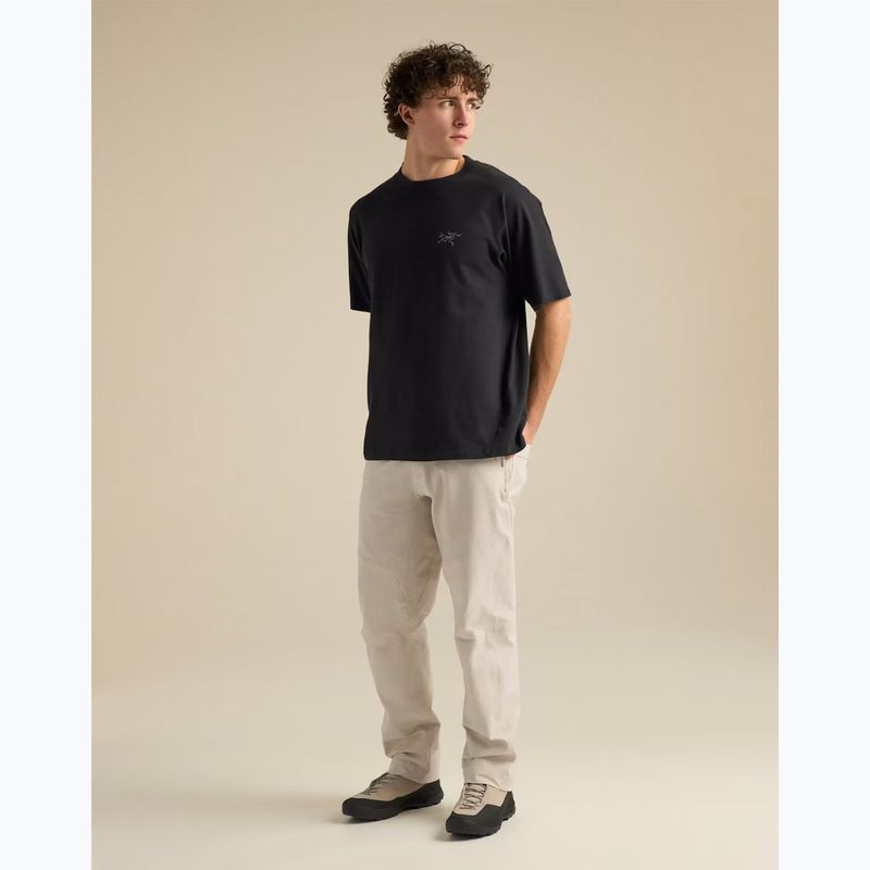 T-shirt da uomo Arcteryx Kragg Cotton Emblem Crew SS black 2