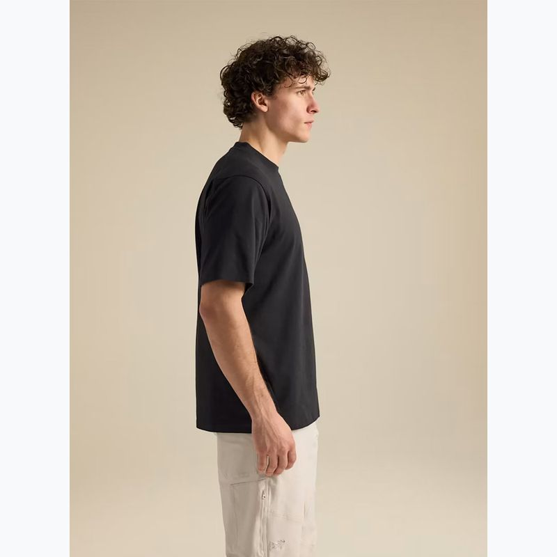 T-shirt da uomo Arcteryx Kragg Cotton Emblem Crew SS black 4