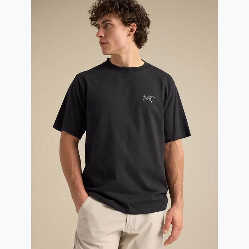 T-shirt da uomo Arcteryx Kragg Cotton Emblem Crew SS black 5