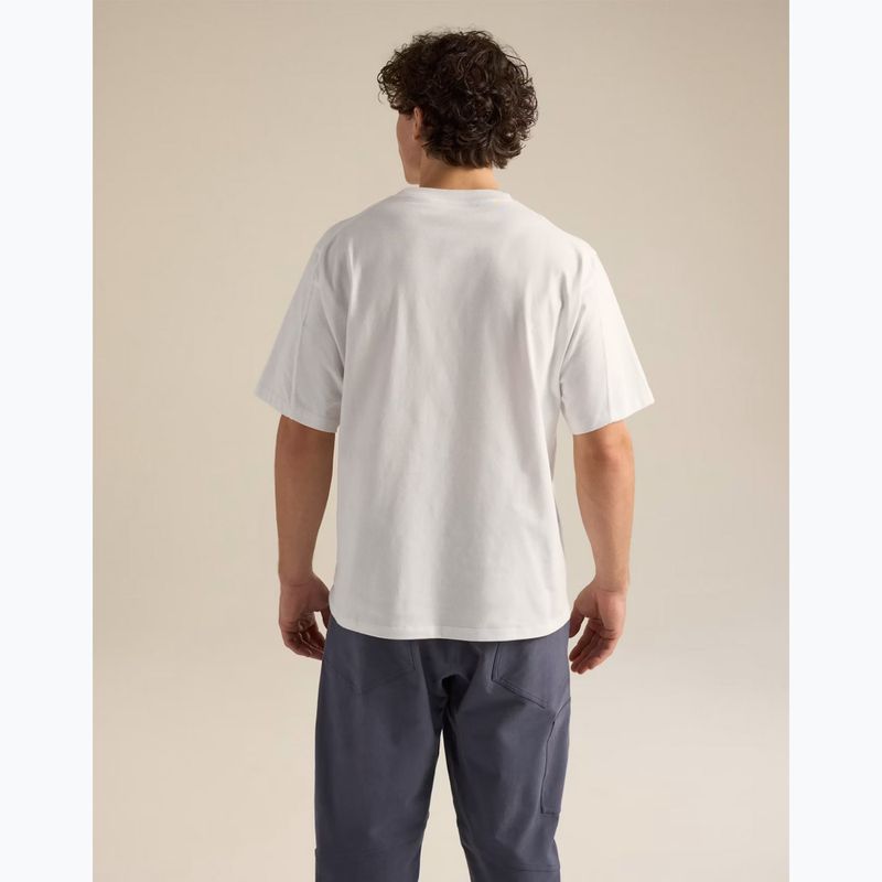 T-shirt da uomo Arcteryx Kragg Cotton Emblem Crew SS white light 3