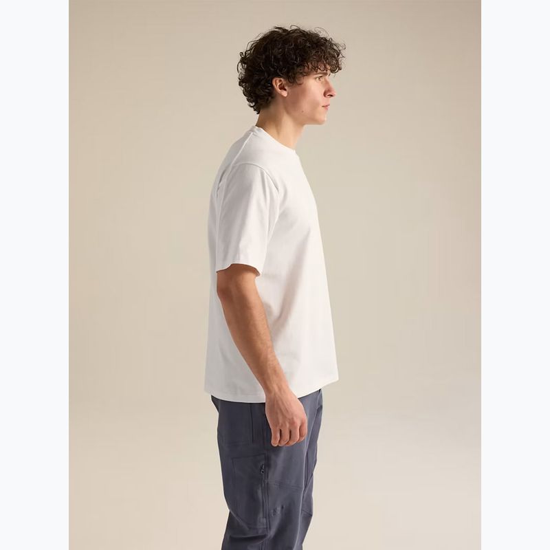 T-shirt da uomo Arcteryx Kragg Cotton Emblem Crew SS white light 5