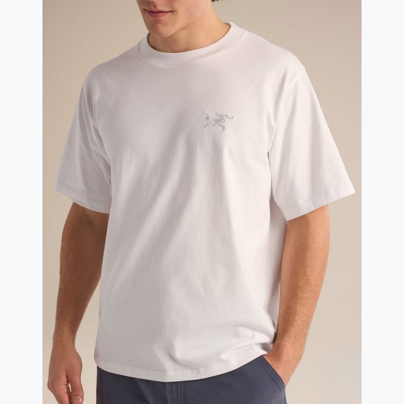 T-shirt da uomo Arcteryx Kragg Cotton Emblem Crew SS white light 6