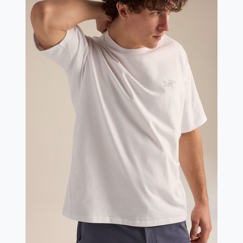 T-shirt da uomo Arcteryx Kragg Cotton Emblem Crew SS white light 7