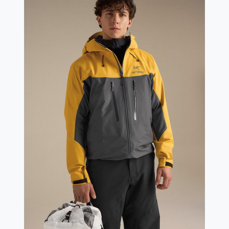 Giacca softshell da uomo Arcteryx Alpha larch/dk grey 4