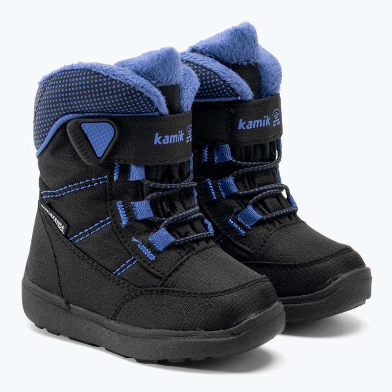 Kamik Stance2 stivali da neve per bambini nero/blu 4