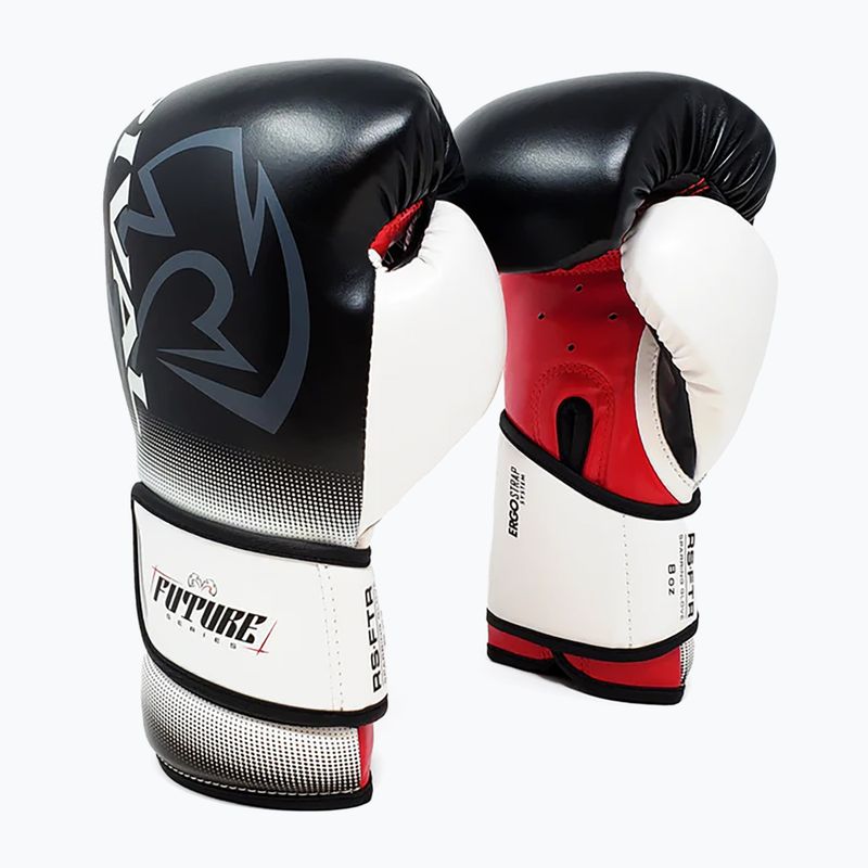Guanti da boxe Rival RS-FTR Future Sparring nero/bianco/rosso 7
