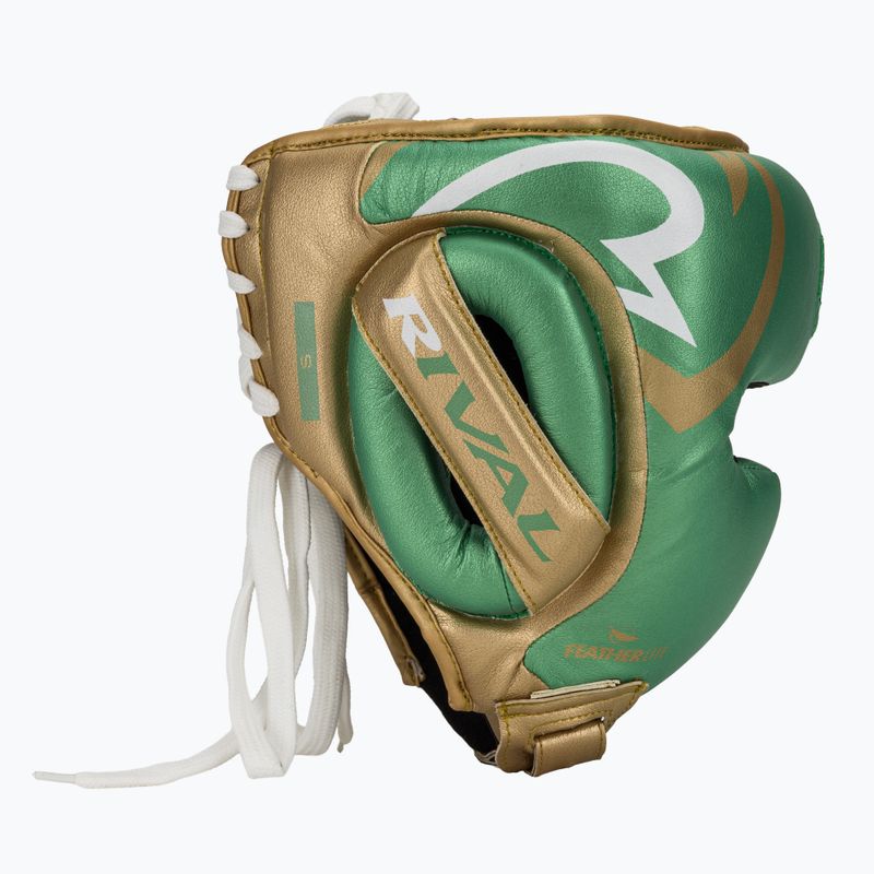 Casco da boxe Rival RHG100 Professional Headgear verde/oro 2