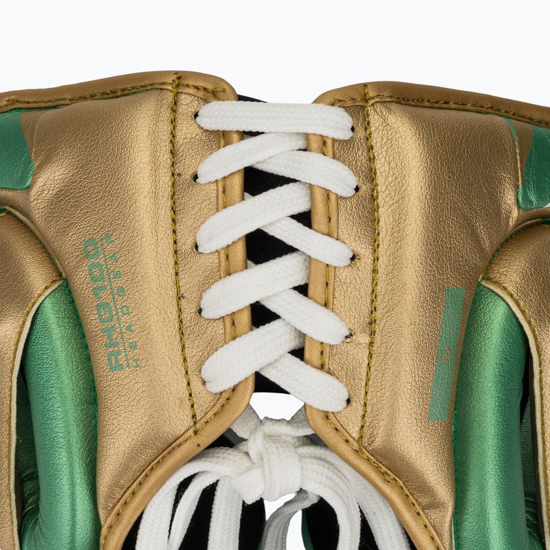 Casco da boxe Rival RHG100 Professional Headgear verde/oro 5