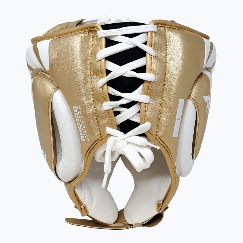 Casco da boxe Rival RHG100 Professional Headgear white/gold 3