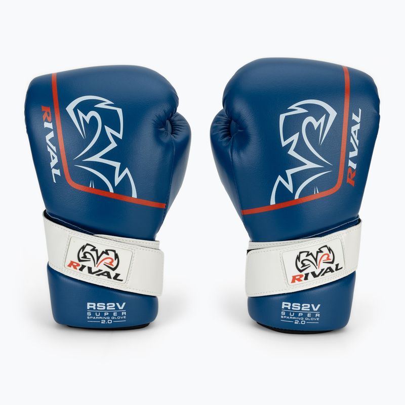 Guantoni da boxe Rival RS2V Super Sparring 2.0 blue 2
