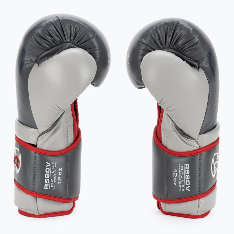 Guanti da boxe Rival Impulse Sparring grigio 3