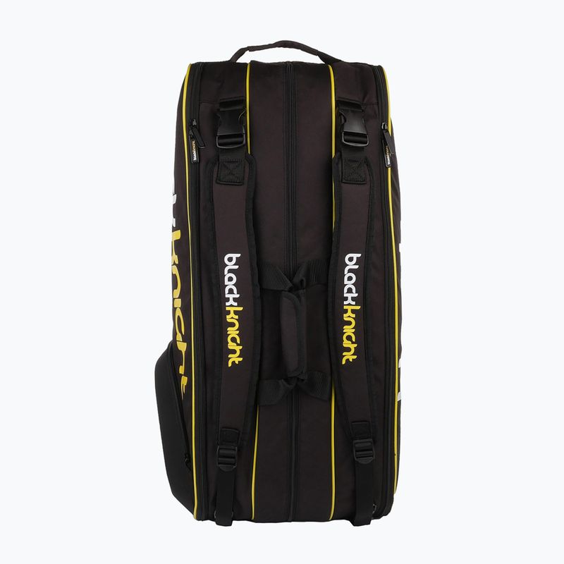 Borsa da squash Black Knight Pro Series Tour 12R nero/giallo 5