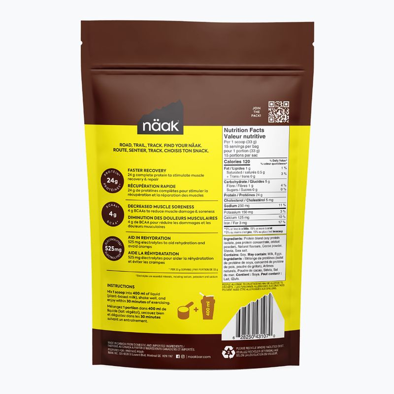 Proteine in polvere Whey Näak Ultra Recovery 500 g cioccolato 2
