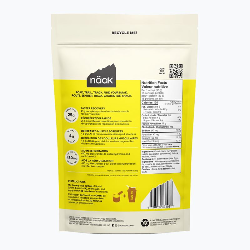 Proteine in polvere Whey Näak Ultra Recovery 500 g vaniglia 2