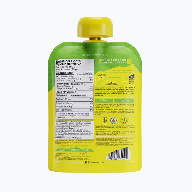 Näak Ultra Energy Gel 90 g mela e sciroppo d'acero 2
