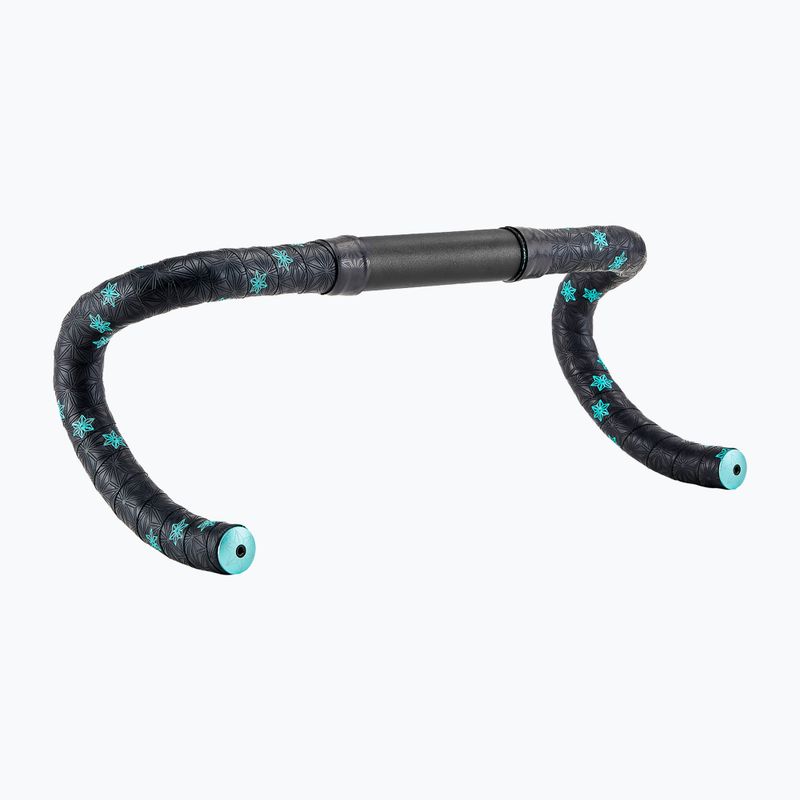 SUPACAZ Super Sticky Kush Galaxy stampa celeste/tasselli celeste fascia manubrio 3