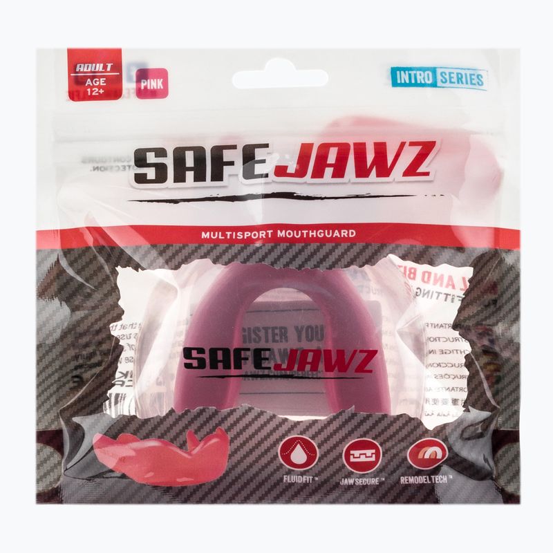 SAFEJAWZ Serie Intro protettore della mascella rosa