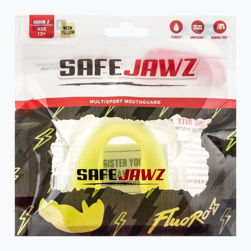 SAFEJAWZ Serie Intro protettore delle mascelle giallo fluorescente