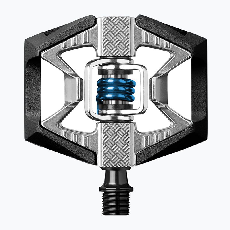Crankbrothers Double Shot 2 nero/argento/blu pedali da bicicletta 5