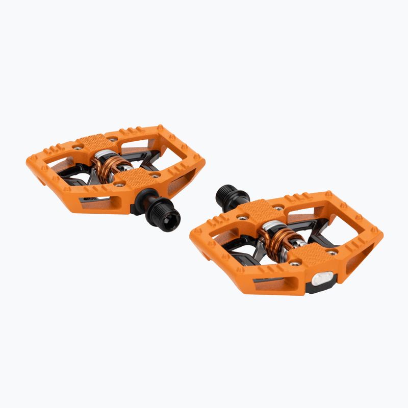 Crankbrothers Double Shot 2 arancio/nero/arancio pedali per bicicletta 2