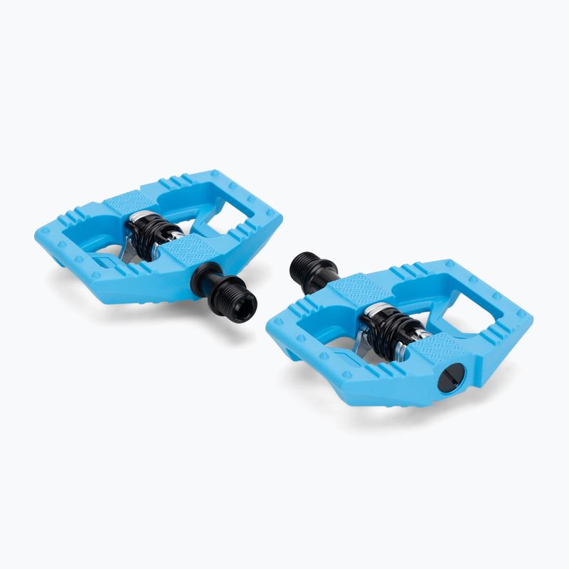 Pedali per bicicletta Crankbrothers Double Shot 1 light blue/black 2